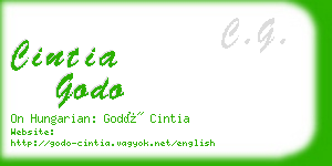 cintia godo business card